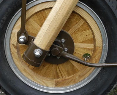 wood bike front wheel